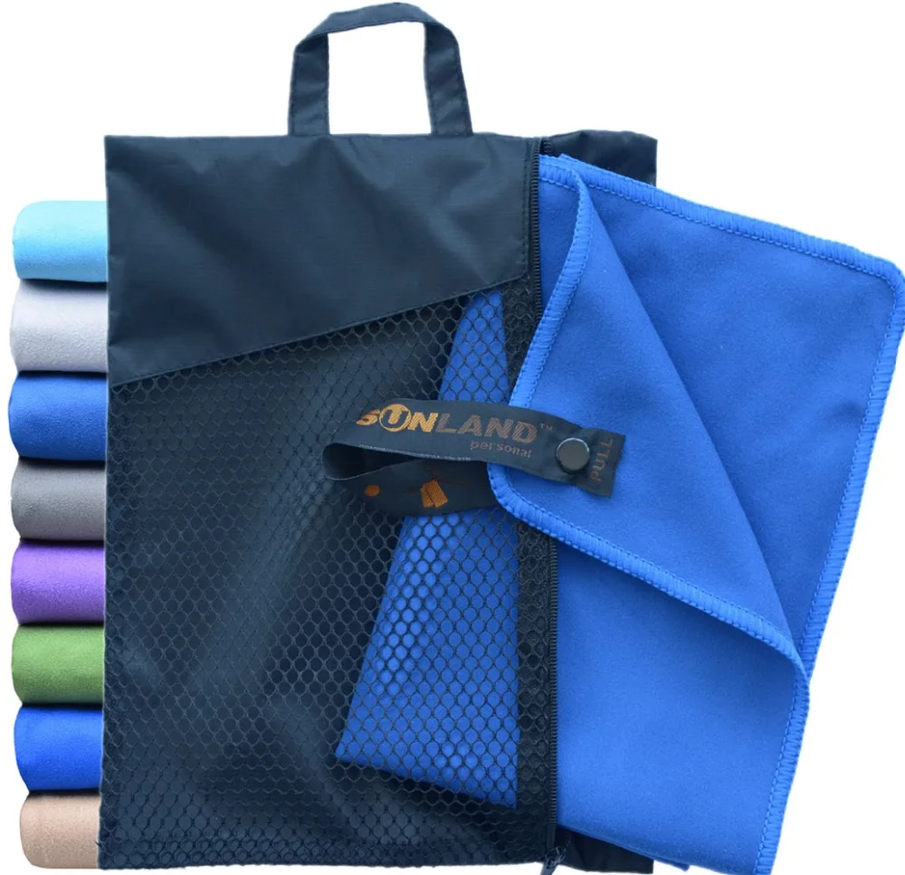 

102cmx181cm Microfiber Fast Drying Ultra compact Lightweight Travel Sports Camping Swim Towels Bath Sheet With Carrying Bag