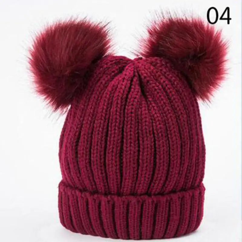 bonnet deux pompons femme