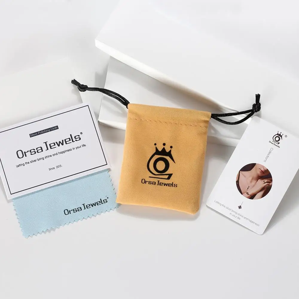 ORSA JEWELS серебряные серьги кольца для женщин круглые сережки из стерлингового