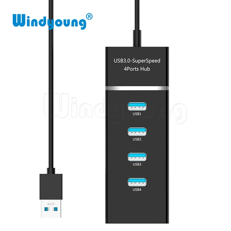 Mini USB HUB 3.0 5Gbps 4 PortMicro USB 3.0 HUB USB Splitter Adapter Super Speed High Quality Computer Peripherals White/Black