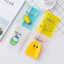 Cute PVC Little Gift Coin Bag Purse Transparent Coin Wallet Pouch Bag for women and children transparent bucket bag and pouch bag