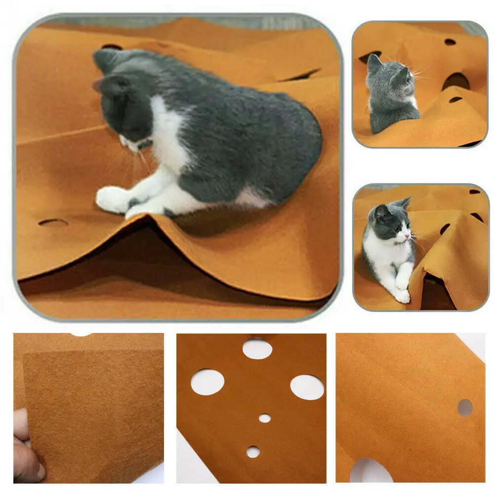 

Pet Cat Litter Mat Waterproof Cat litter Mat Double Layer Pad Large Flexible Trapping for Box Pan Training Toys Bite Mat Rug