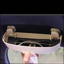 Premium Car Sunglasses Holder and Storage Box Replacement (Cream - coloured)