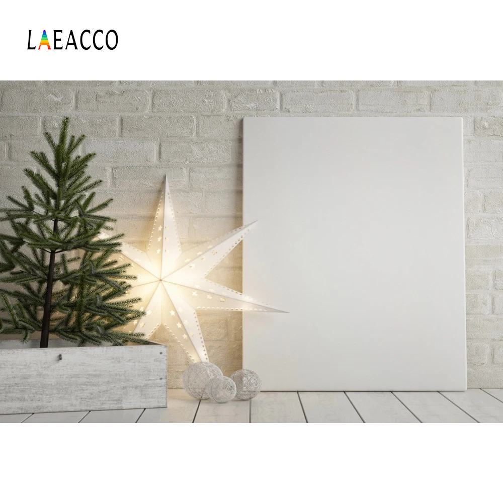 Laeacco Room Interior Board Pine Tree Bright Star Baby Photography Background Customized Photographic Backdrops For Photo Studio