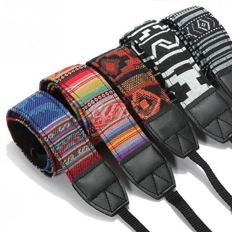 

Retro Ethnic Style SLR Camera Strap Durable Canvas Camera Shoulder Neck Belt for Sony for Nikon Vintage