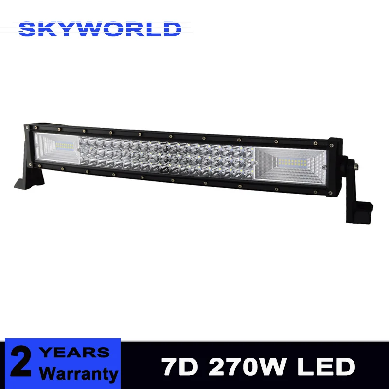

Triple Row 7D 270W 22 inch Curved LED Work Light Bar Combo Beam Offroad Led Bar Driving Lamp Truck Boat SUV ATV 4x4 4WD 12v 24v