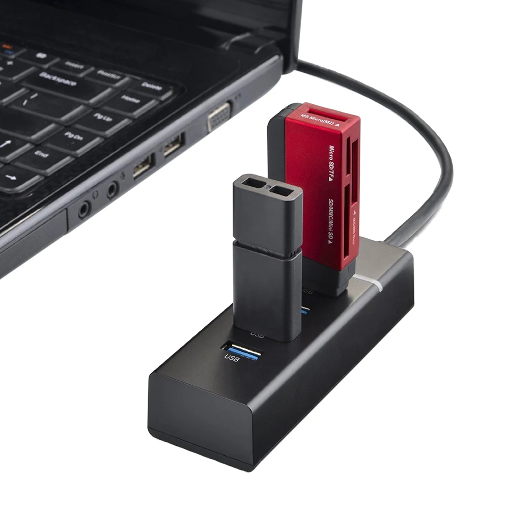 Usb-хаб 3,0 Супер скорость 4 порта Мульти USB 3,0 концентратор устройство для чтения карт SD TF концентратор для sony Playstation 4 PS4 Slim Pro Xbox One PC адаптер