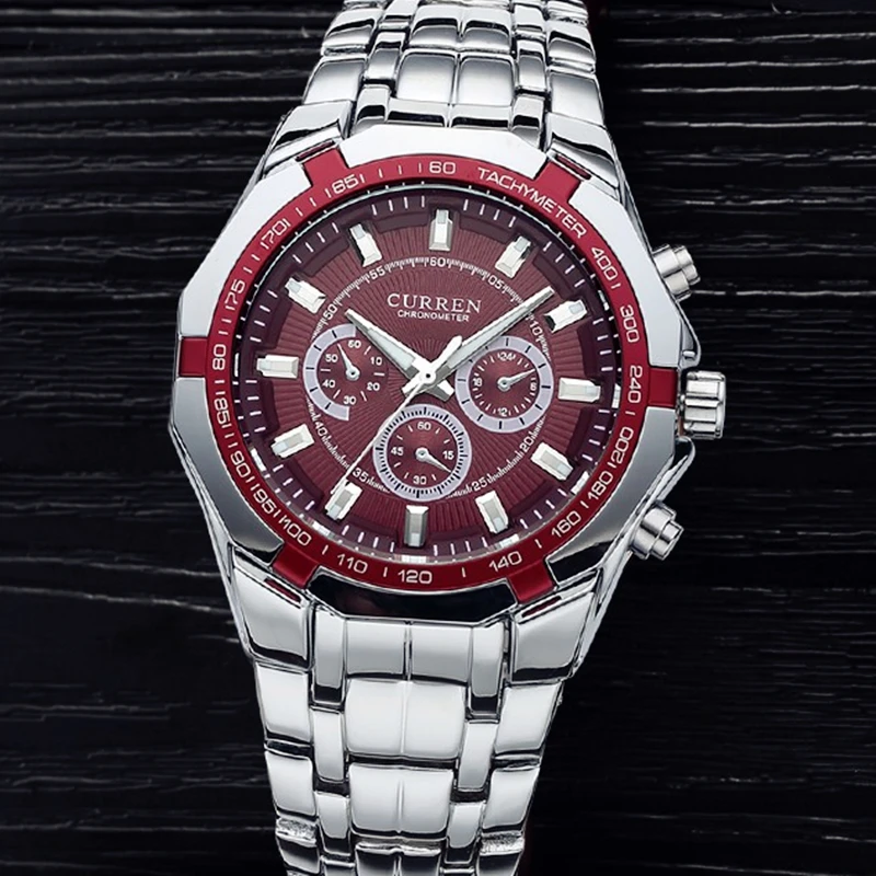 Waterproof 30M Quartz Watch For Men CURREN Fashion Stainless Steel Wristwatch 8084 Casual Sport Watch Male Clock Montre Homme 4