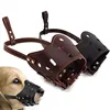 Soft PU Leather Anti Bark Bite Masks