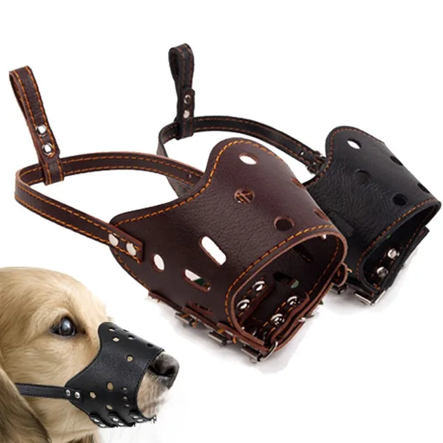 Fashion PU Pelle Morbida Dog Regolabile Prevenzione Morso Maschere Anti Bark Bit Fashion PU Pelle Morbida Dog Regolabile Prevenzione Morso Maschere Anti Bark Bit