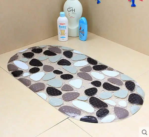 Rural bath mat floor waterproof bathroom shower massage round matin Bath Mats from Home