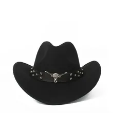 Новая женская мужская шерстяная полая ковбойская шляпа с поясом таурены Outback Jazz Toca сомбреро размер 56-58 см