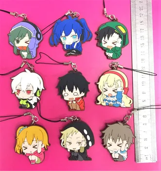 

9pcs/lot project kano shintaro Original Japanese anime figure rubber Silicone sweet smell mobile phone charms/key chain/strap