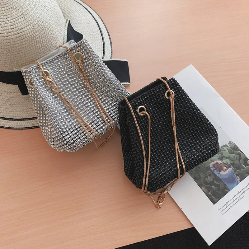 

Clutch evening bag luxury women bag shoulder handbags diamond bags lady wedding party pouch small bag satin totes