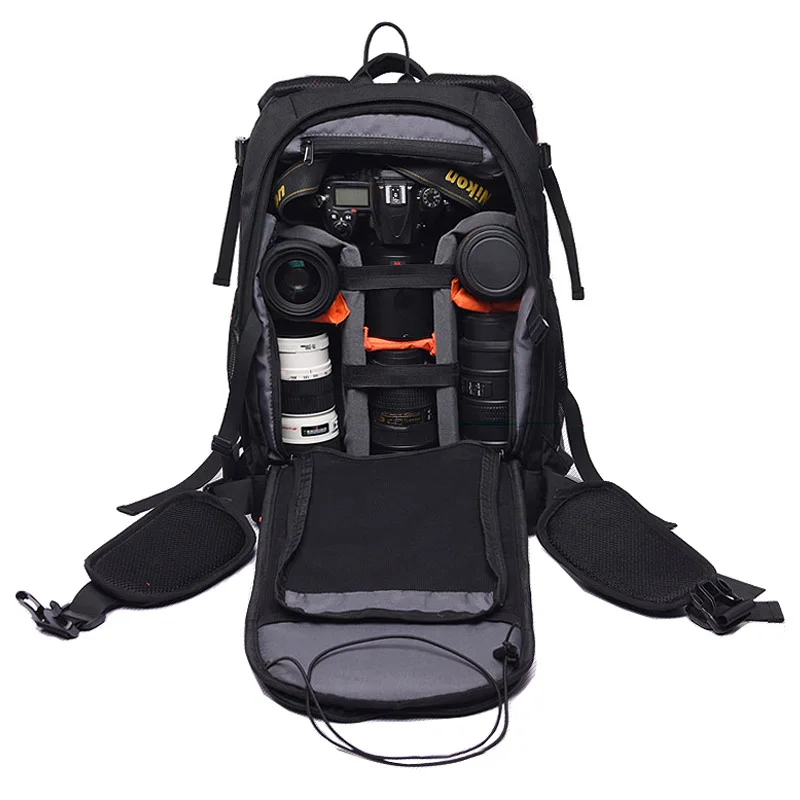 

Roadfisher Small Photo Video Bag Photography DSLR SLR Camera Backpack Travel Mochila Insert 14'' Laptop For Canon Nikon Sony