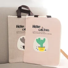 1 шт. Корейская креативная Портативная Сумка для документов А4 Оксфорд простая сумка для файлов милая сумка на молнии Студенческая