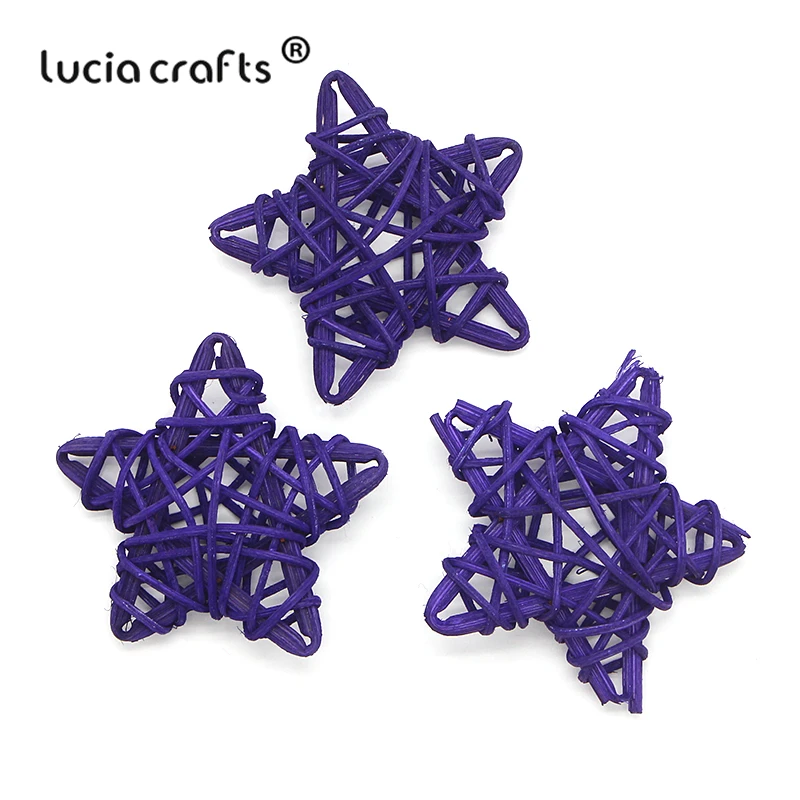 Lucia crafts 5 шт/10 шт 6 см ротанговый шар Сепак такрау Рождество/День рождения Свадебная вечеринка орнамент DIY подарки Декор поставки M0701