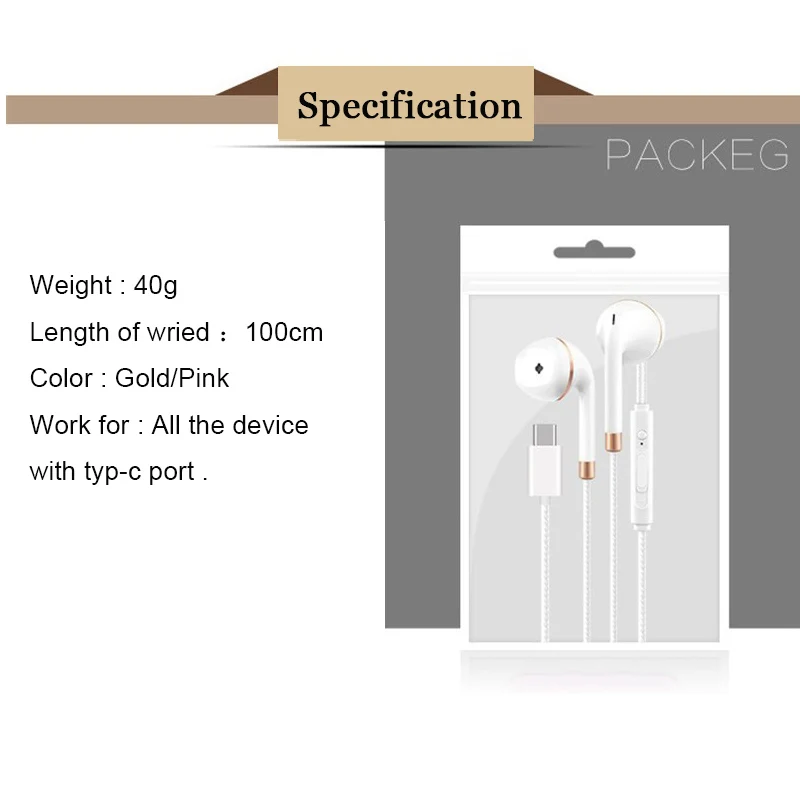 Usb type-C наушники проводное управление с микрофоном Тип C наушники USB-C наушники для LeEco Le 2/Max/Pro для Xiaomi Mi5