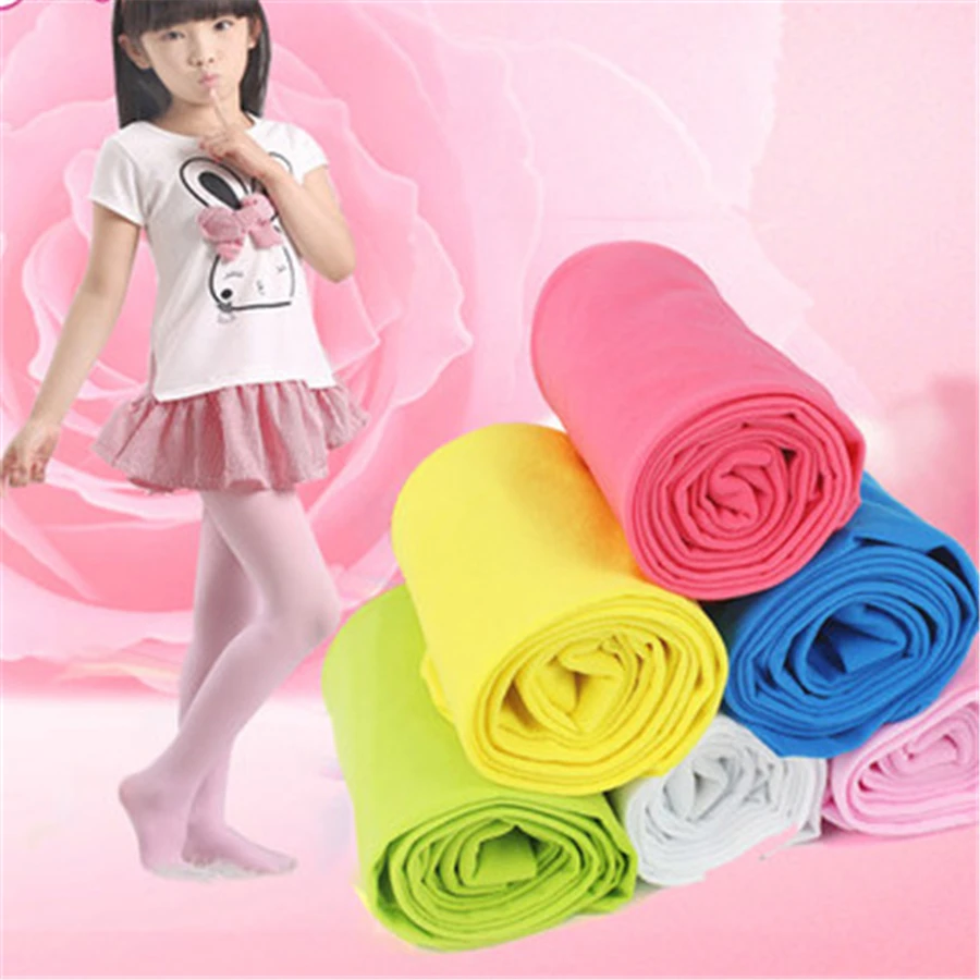 Summer Tights For Girls Cotton Pantyhose Autumn Solid Kids Clothing