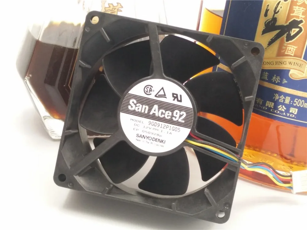 

1 шт., бесплатная доставка, вентилятор Sanyo 9 см, 9038, 12 В, а, 9g 0912p1g05
