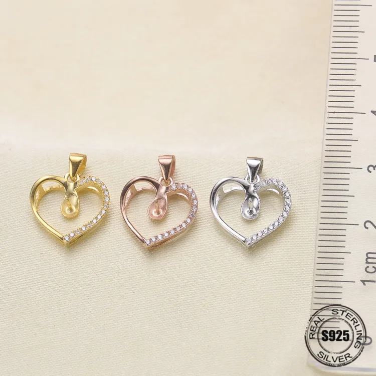 

Free Shipping Special Offer 925 Sterling Silver Pearl Pendant Necklace Pendant Findings Jewelry Parts Fittings Women Accessories