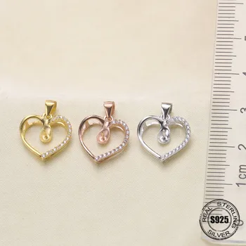 

Free Shipping Special Offer 925 Sterling Silver Pearl Pendant Necklace Pendant Findings Jewelry Parts Fittings Women Accessories