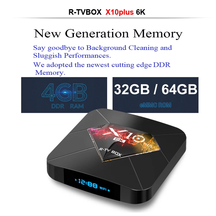 Приставка Смарт ТВ X10 Plus Android 9 0 4 ядра + 64 ГБ USB3.0 Wi Fi|ТВ-приставки и медиаплееры| |