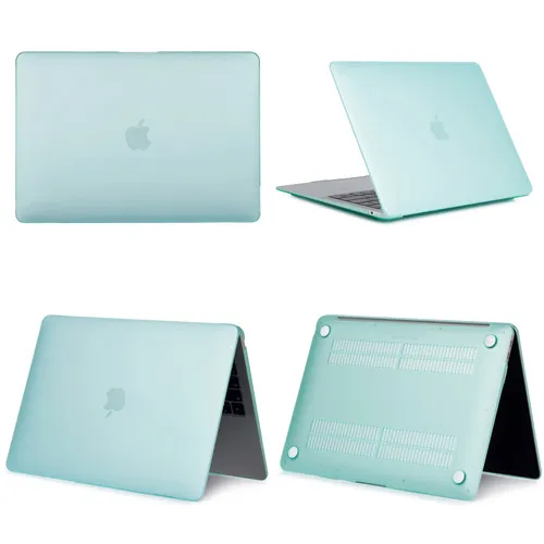 New Laptop Case For Apple Macbook Air Pro Retina 11 12 13 15,Cover for mac book New Pro 13.3 15.4 inch With Touch Bar,A1932+Gift - Цвет: Matte Green