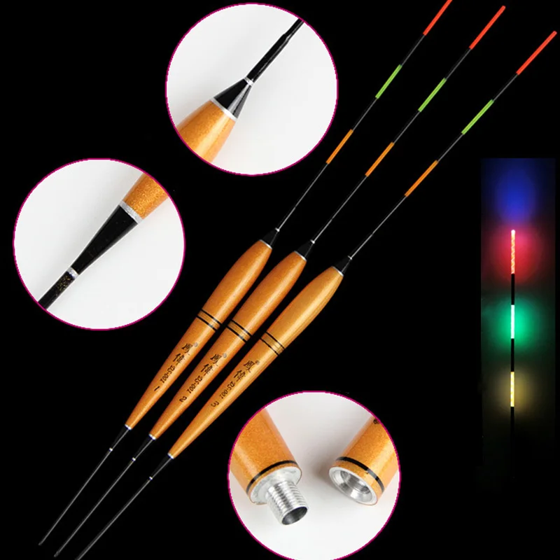 

WLPFISHING Fishing Floats 1-3# Balsa Night Light Glowing Luminous Floats Carp Send CR425 Battery Bobbers Pecsa Fishing Tackle