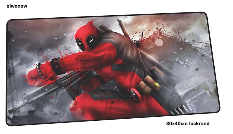 Deadpool геймерский коврик для мыши очаровательны 800x400x2 мм игровой коврик для мыши best тетрадь pc интимные аксессуары ноутбука padmouse эргономичный