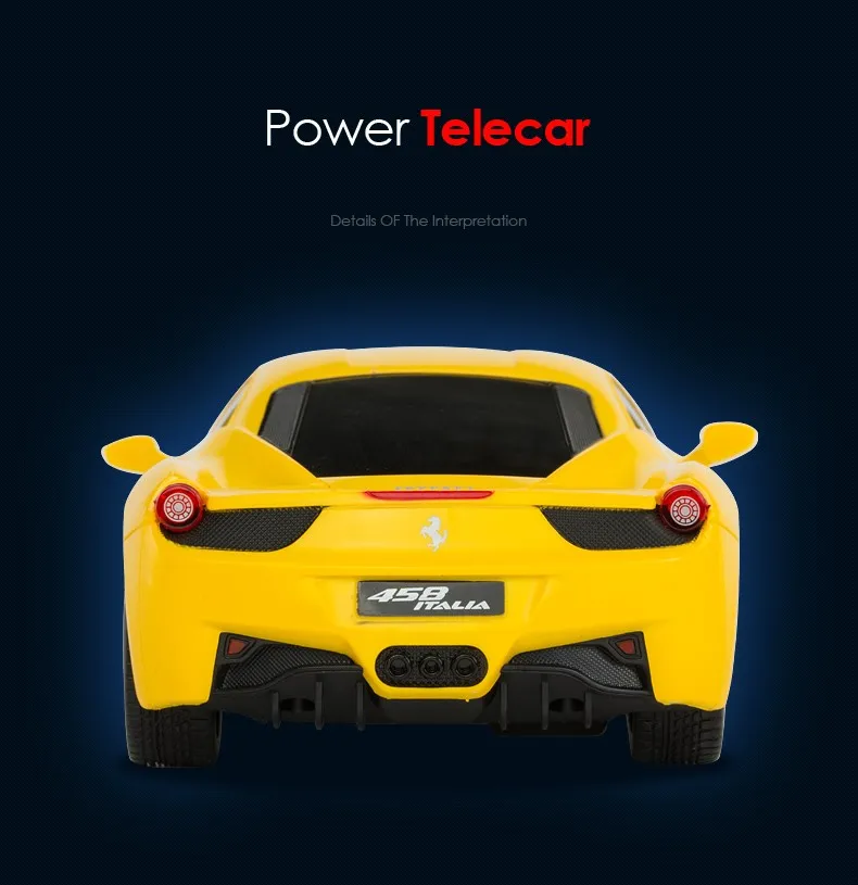 Rastar лицензированный 1:24 Ferrari 458 Italia беспроводной пульт дистанционного управления гоночный автомобиль игрушки 46600 Рождественский подарок