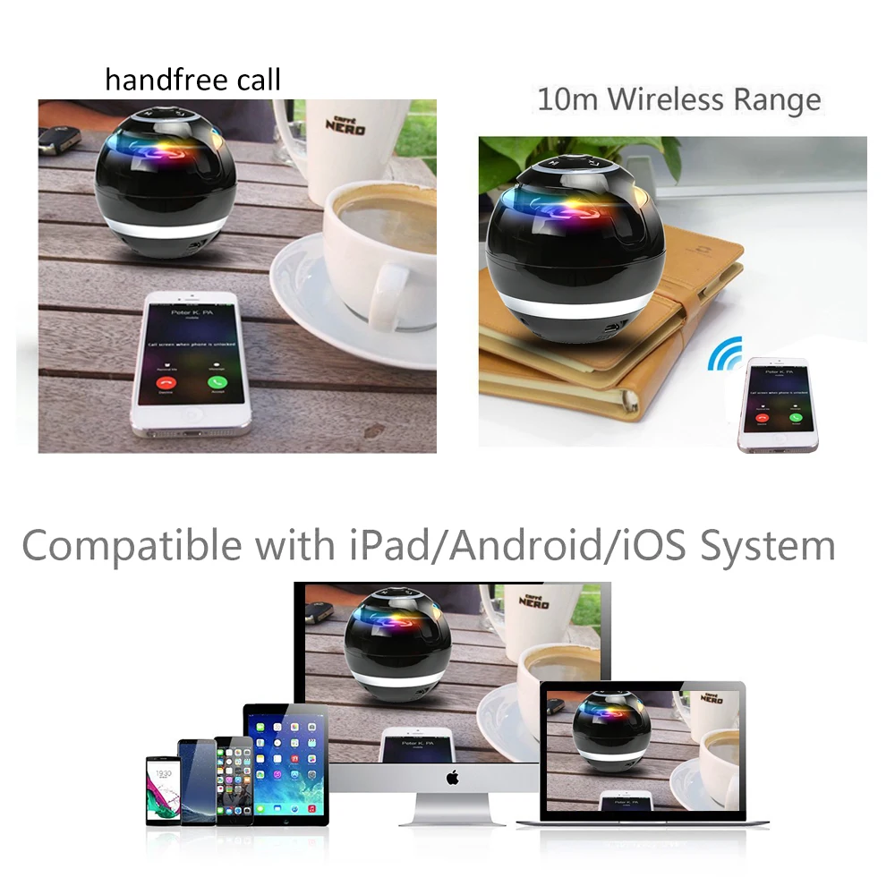 Abuzhen bluetooth колонка беспроводной портативный басовый громкоговоритель мини