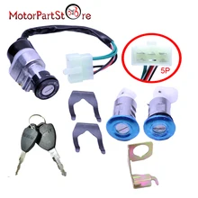 New Ignition Switch Key Set for Honda Gy6 125cc 150cc Moped Motorcycle Scooter 5 Wires *