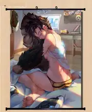 Game Overwatch OW Tracer Home Decor Poster Wall Scroll Mural