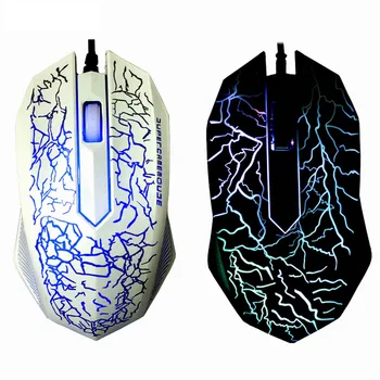 

Vococal Gaming Backlit Breathe LED USB Wired 3 Buttons Optical Mouse for PC Desktop Laptop Computer Overwatch Lol Dota Csgo