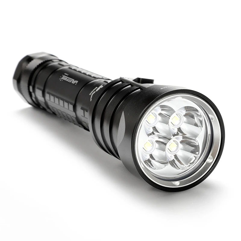 

3 Modes 1600 lumens 4X T6 LED Diving Flashlight very bright beam of light Can use for outdoor diving fishing hunting