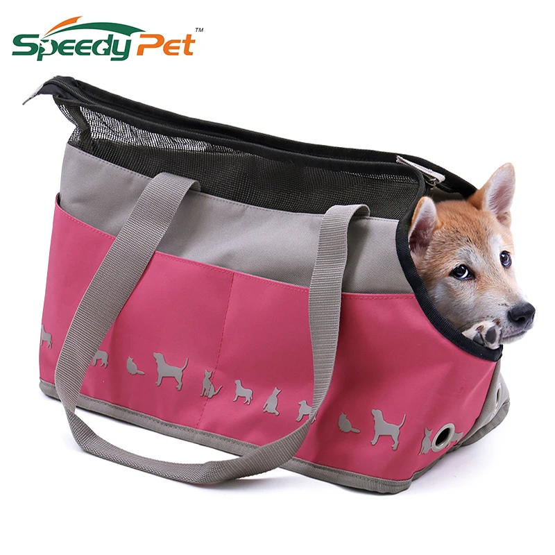 Pet Travel Carrier Bag Airline Approved Sports Pink Handbag Soft