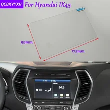 Стайлинга автомобилей 8 дюймов gps навигации Экран Стекло защитная пленка Стикеры для hyundai IX45 авто аксессуары Управление из ЖК-дисплей Экран
