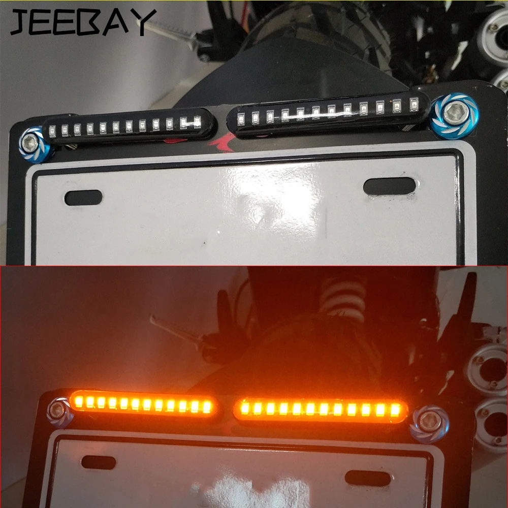 JEEBAY 2 шт. универсальные светодиодные мотоциклетные Сигналы поворота поворотник