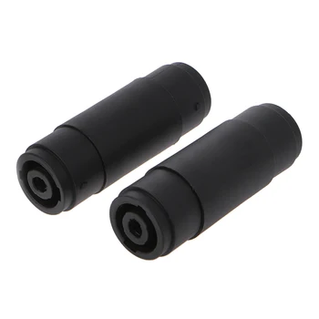 

2 Pcs 4-Pin Pole Female To Female Speakon Coupler Adapter Audio Cable Connector