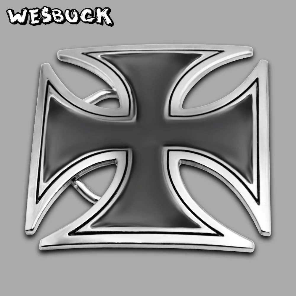 WesBuck брендовые перекрещивающиеся металлические пряжки для ремня мужчин и женщин