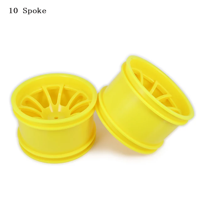 Best Price 7 Spoke 10 Spoke Wheel Rim w/o Tire For Rc Car 1/10 Big Foot 78mm Monster Truck Truggy Tyre HSP Himoto HPI Redcat Rubber Plastic