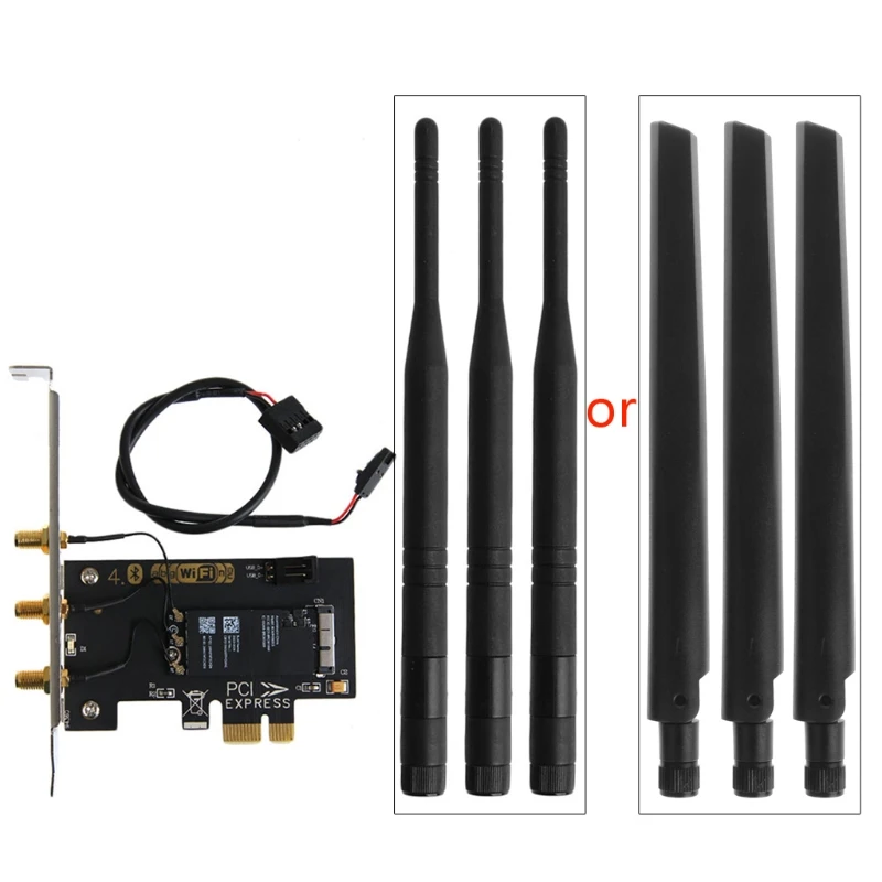 AC 1750M Dual-Band PCI-E BCM94360CS BT4.0 Wireless Wifi Adapter Card W/ Antenna цена AC 1750M Dual-Band PCI-E BCM94360CS BT4.0 Wireless Wifi Adapter Card W/ Antenna цены онлайн