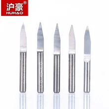 10pc 3.175mm x 25 Degree x 0.3mm 3-edge CNC router bit Three Face PCB WOOD METAL