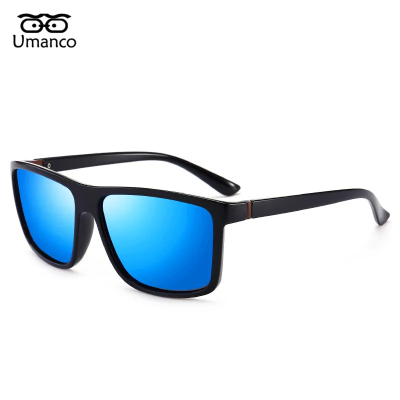 

Umanco Dazzling Colors Polarized Sunglasses Women Men Square Plastic Sun Glasses Vintage Fashion Driving Goggles For Male Female