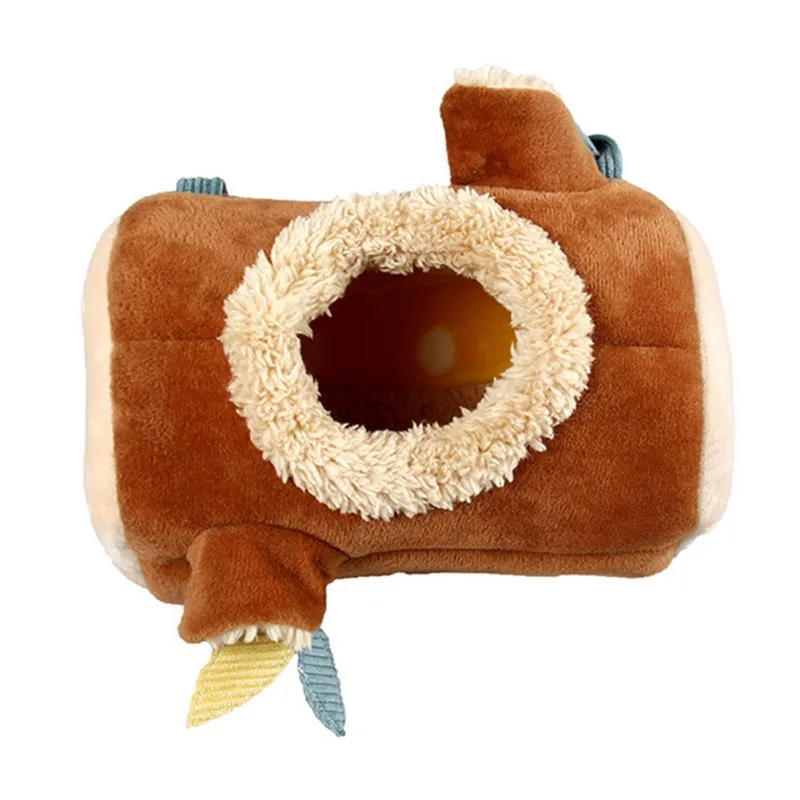 Маленький питомец кашемировый пень в форме подвесное гнездо зимний теплый тоннель гамак для хомяка и морской свинки товары для домашних животных - Color: A