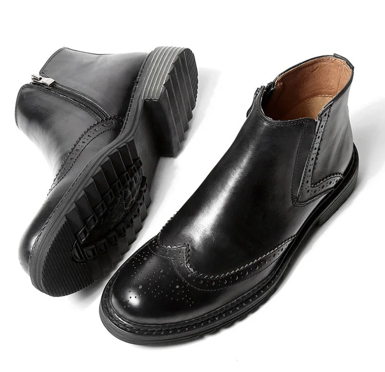 Mycolen из натуральной кожи мужские ботинки ручной работы из яловой кожи мужская обувь высокого качества ботильоны осенние и зимние деловые туфли