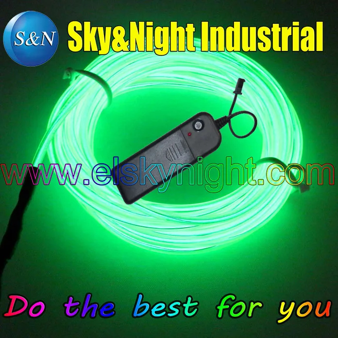 

(6 компл./лот) Келли Color-5M гибкий неоновый светодиодный светильник EL трос Трубка с контроллером + бесплатная доставка