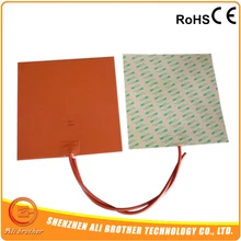 300x300 мм 12 В 270 Вт силиконовый подогреватель для кровати с клейкой лентой 3M и 100 к термистор