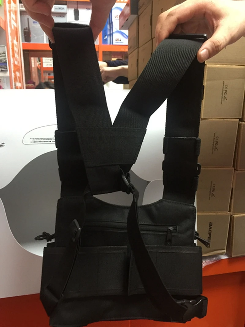 2017 Chest pack for walkie talkie Holder Bag for GP340 CP040 BF UV-5R 888S KD-C1 3R plus 999S two way radios carry case 